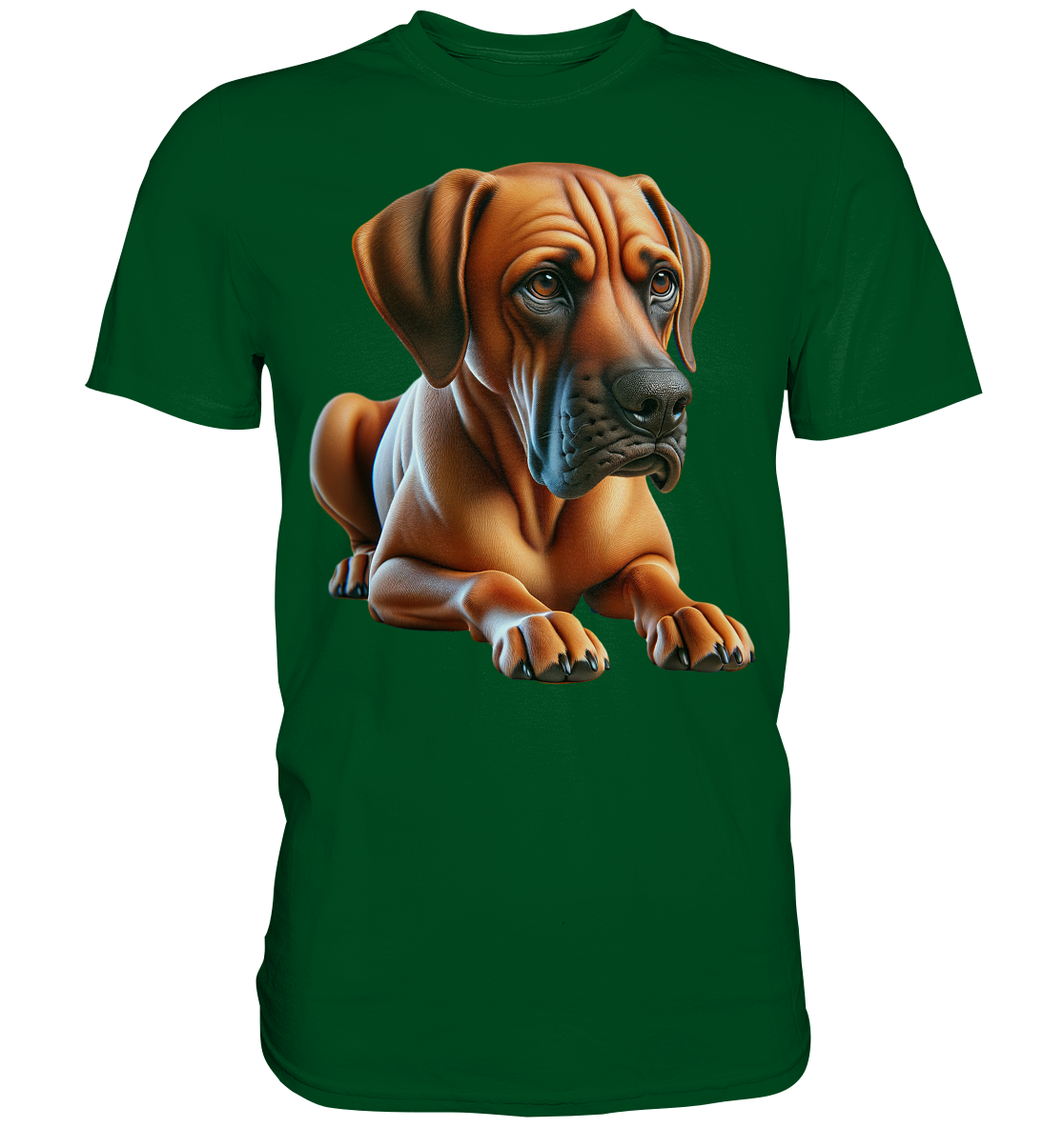 Ridgeback liegend, ohne Spruch - Premium Shirt