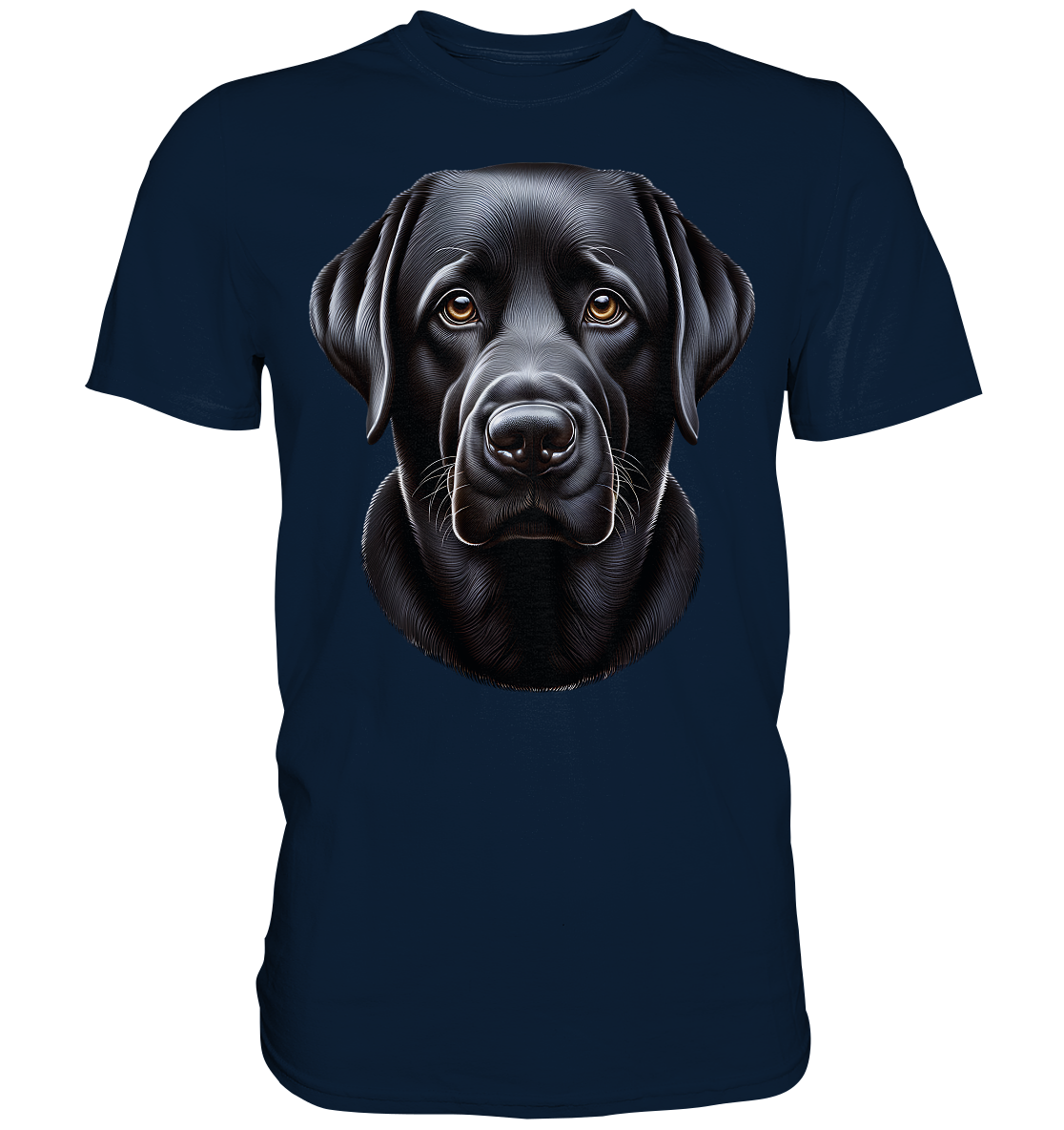 Black Labrador Portrait - Premium Shirt