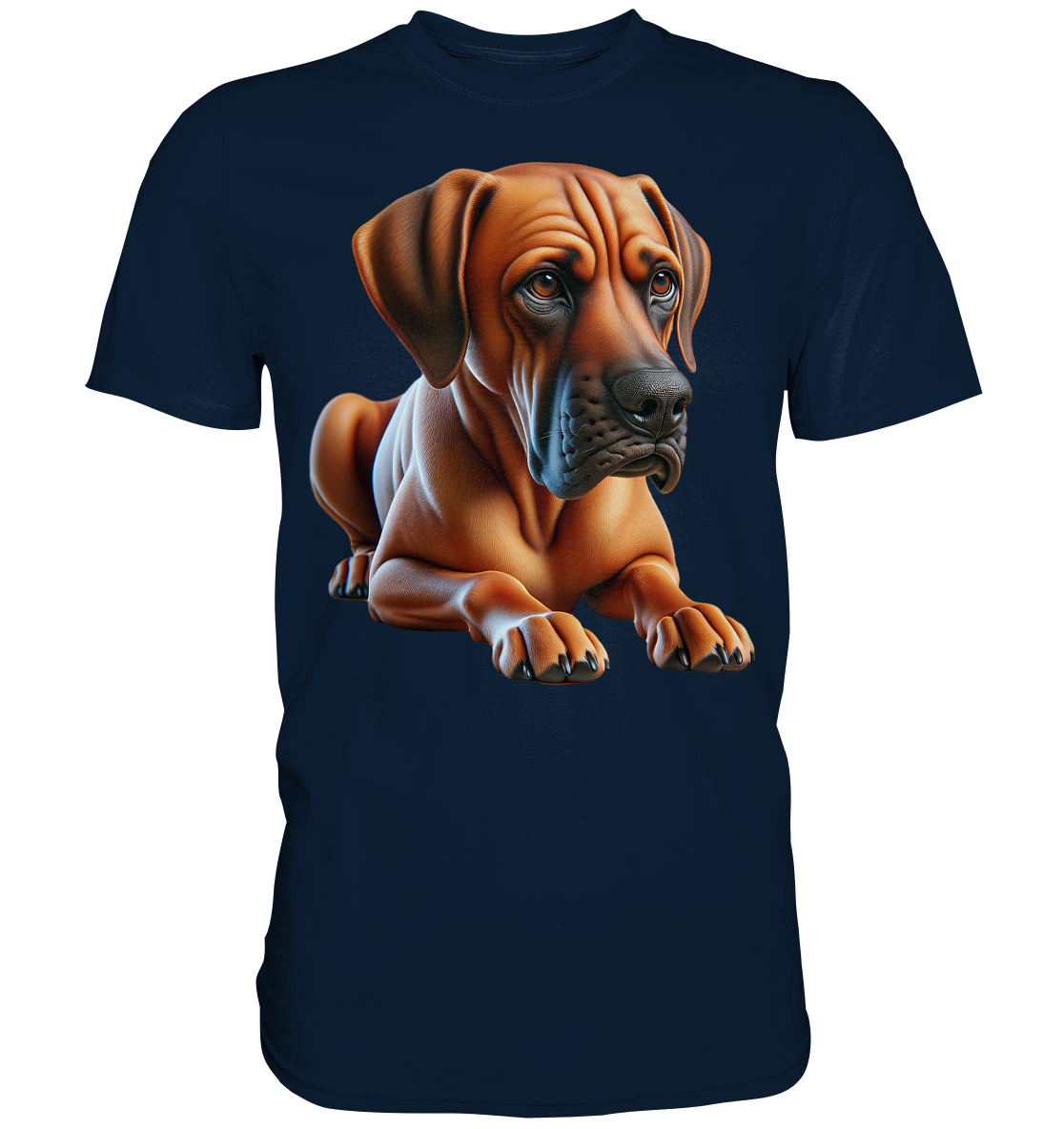 Ridgeback liegend, ohne Spruch - Premium Shirt