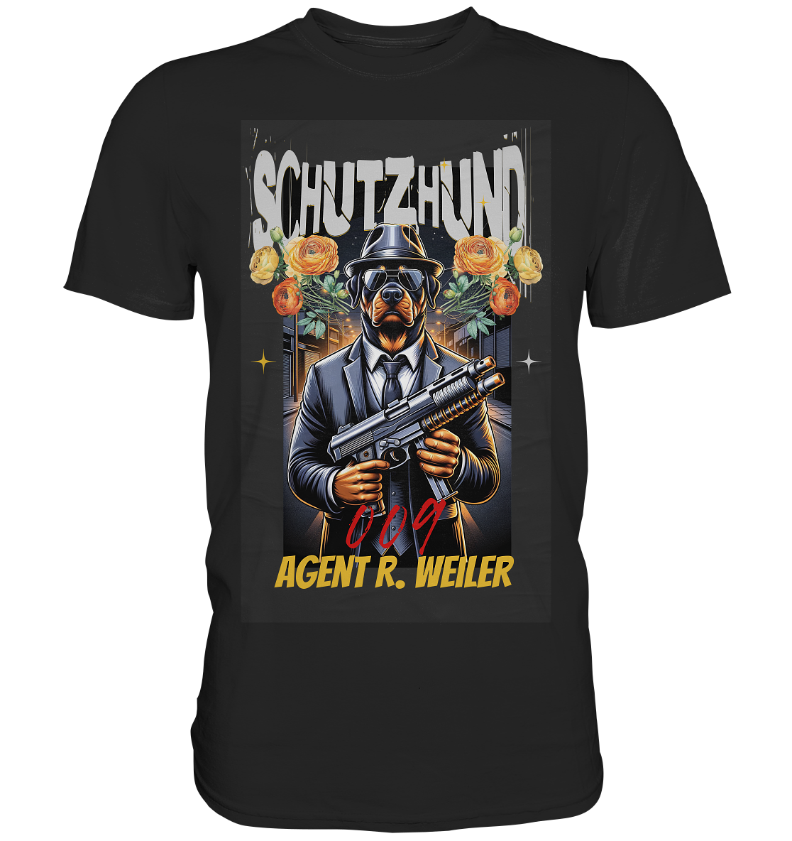 Dog-Art Schutzhund Agent 009 R.Weiler - Premium Shirt