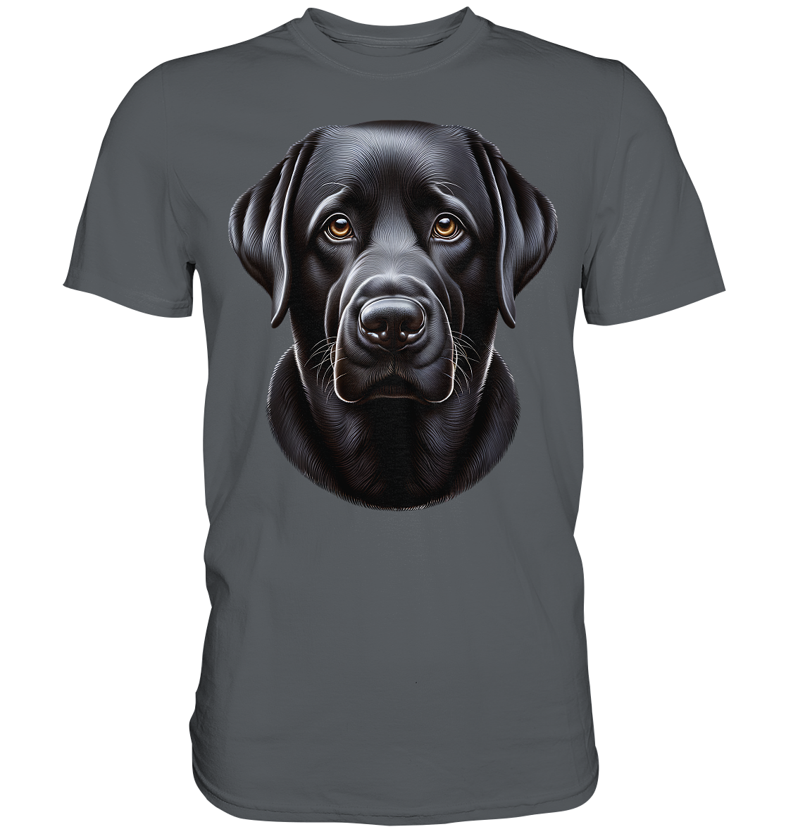 Black Labrador Portrait - Premium Shirt