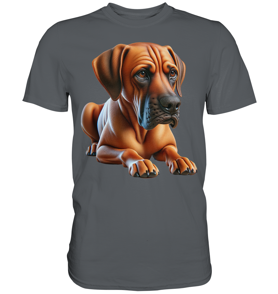 Ridgeback liegend, ohne Spruch - Premium Shirt