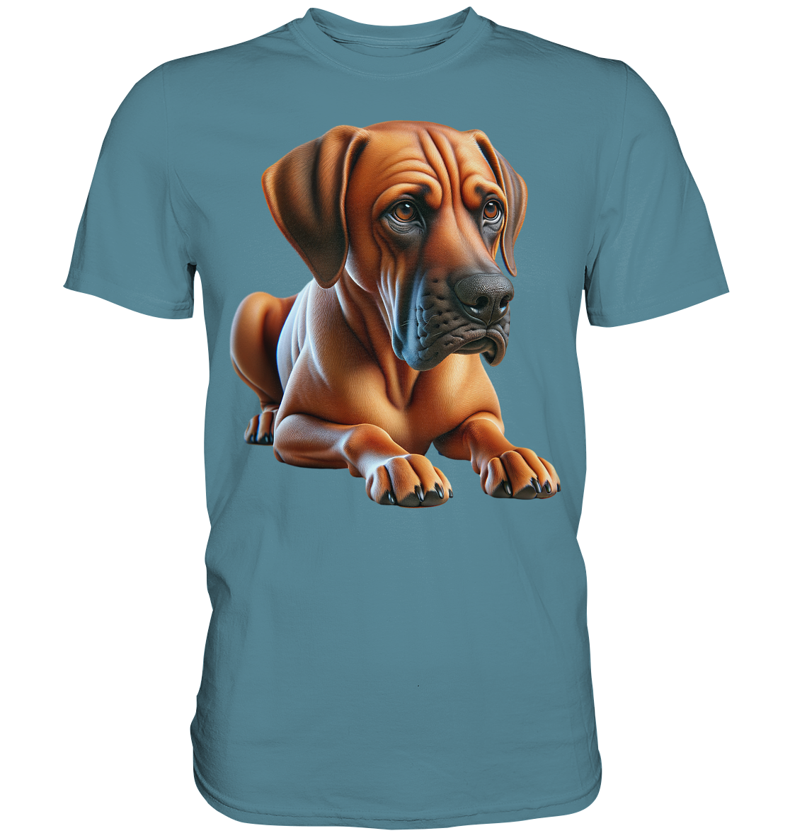 Ridgeback liegend, ohne Spruch - Premium Shirt