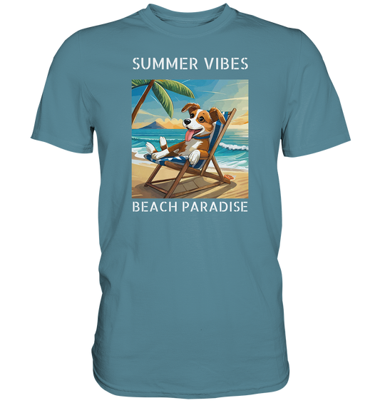 Hund am Strand - Premium Shirt