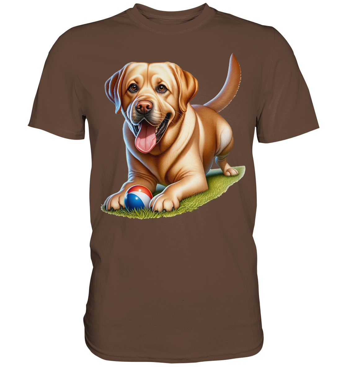 Verspielter Labrador - Premium Shirt