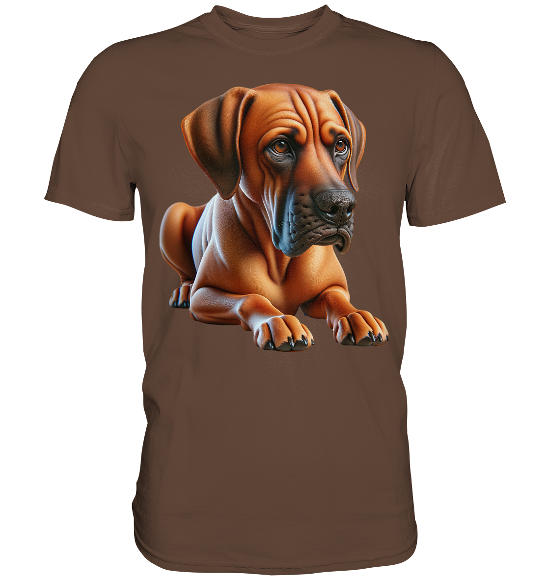 Ridgeback liegend, ohne Spruch - Premium Shirt