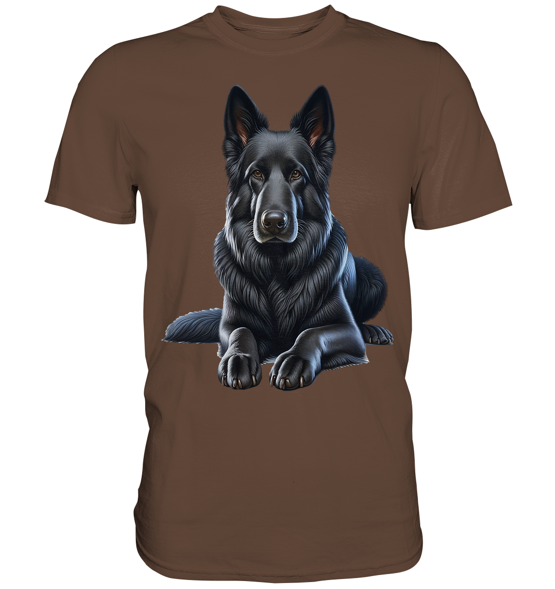 Schwarzer Schäferhund - Premium Shirt