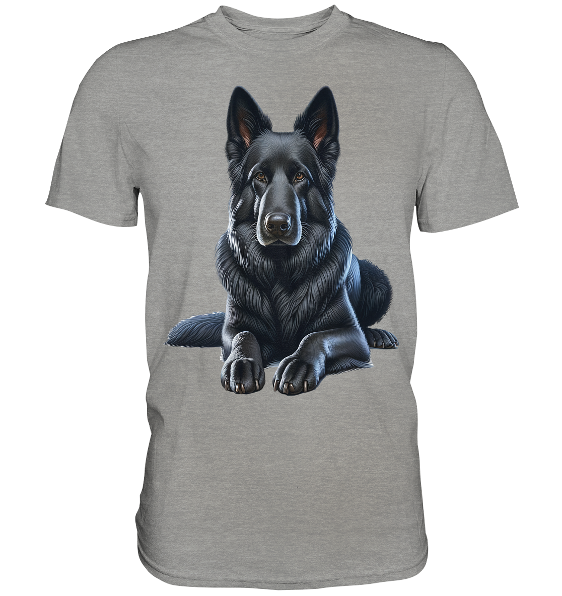 Schwarzer Schäferhund - Premium Shirt