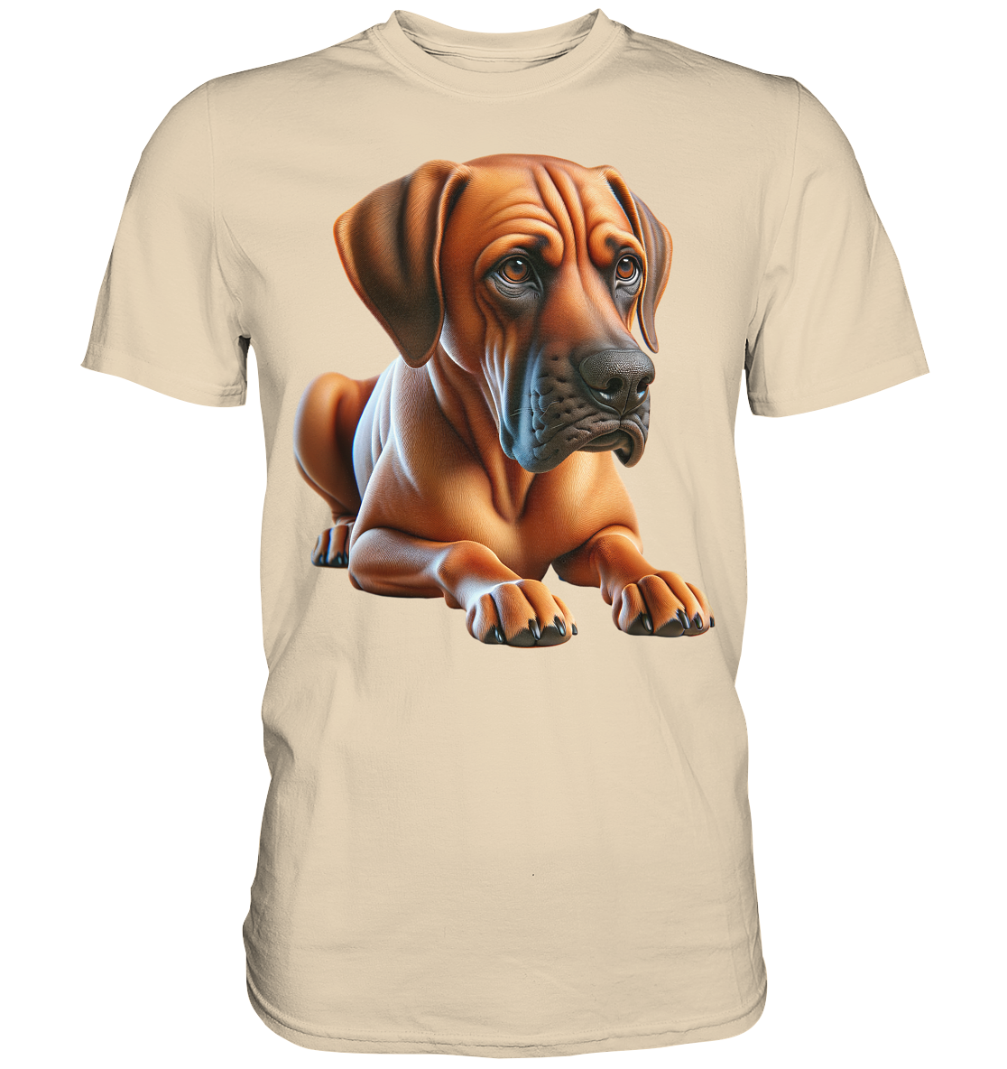 Ridgeback liegend, ohne Spruch - Premium Shirt