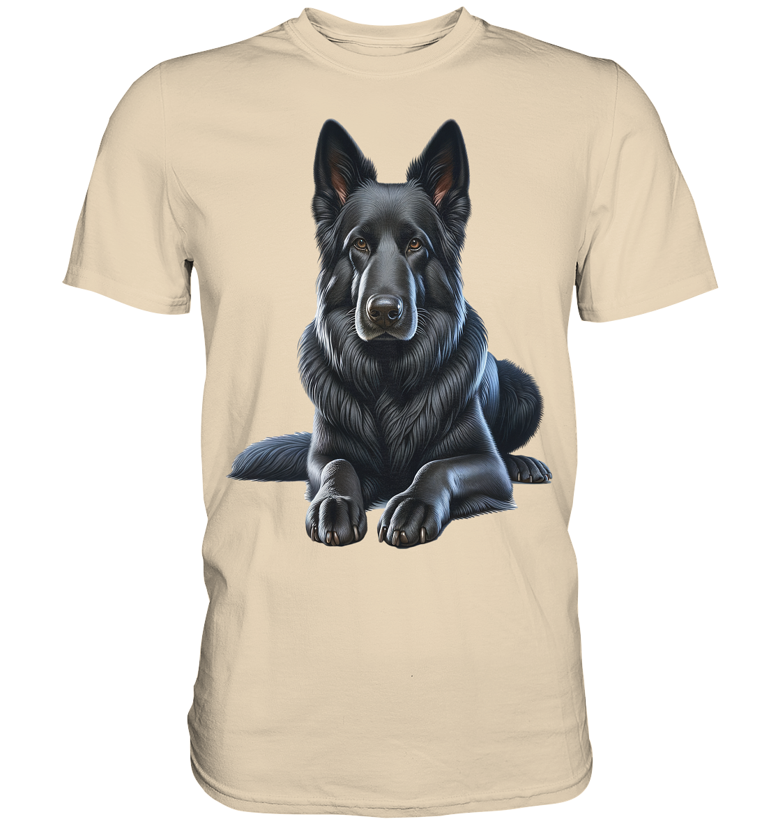 Schwarzer Schäferhund - Premium Shirt