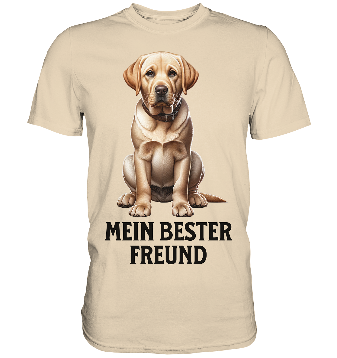 Sitzender Labrador, Mein bester Freund - Premium Shirt