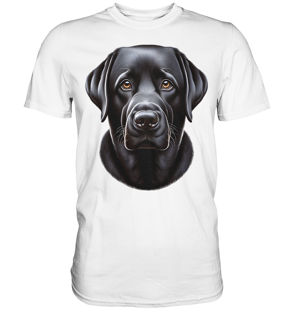 Black Labrador Portrait - Premium Shirt