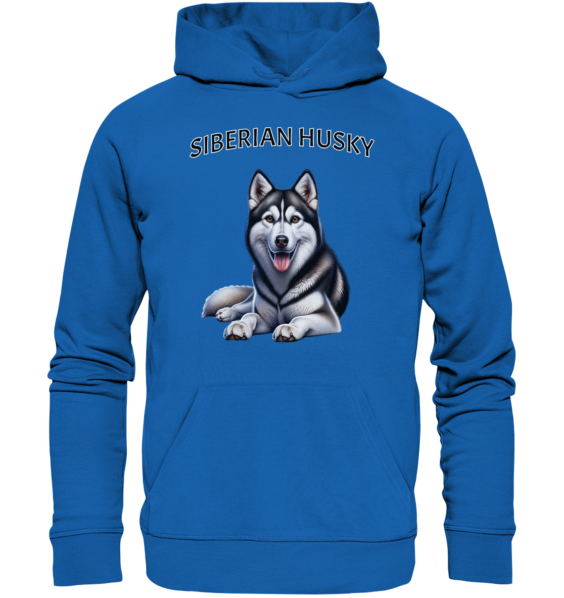 Siberian Husky, liegend - Premium Unisex Hoodie