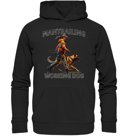 Mantrailing Malinois mit Frau - Premium Unisex Hoodie