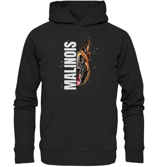 Malinois Schriftzug und Kopf - Premium Unisex Hoodie