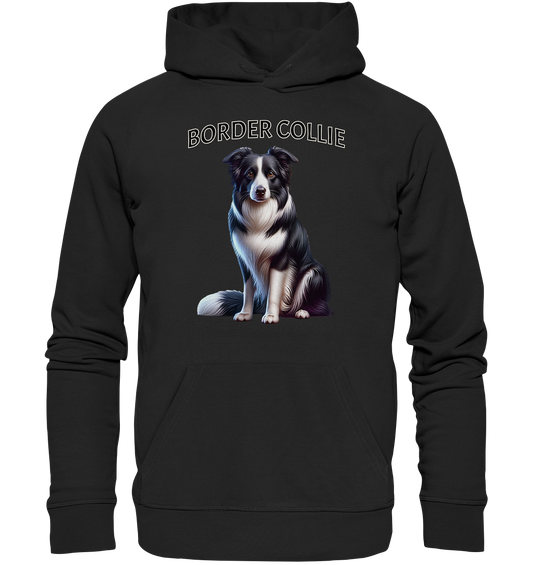 Border Collie, sitzend - Premium Unisex Hoodie