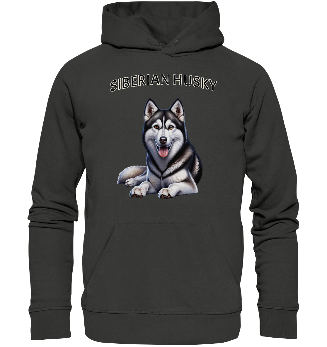 Siberian Husky, liegend - Premium Unisex Hoodie