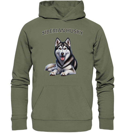 Siberian Husky, liegend - Premium Unisex Hoodie