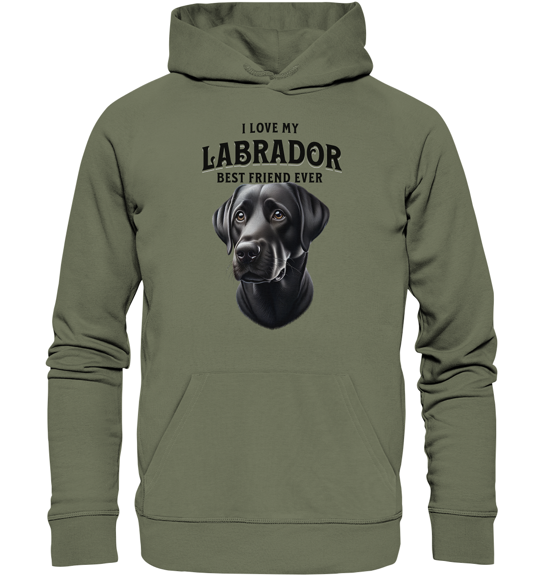 I love my Labrador - Premium Unisex Hoodie