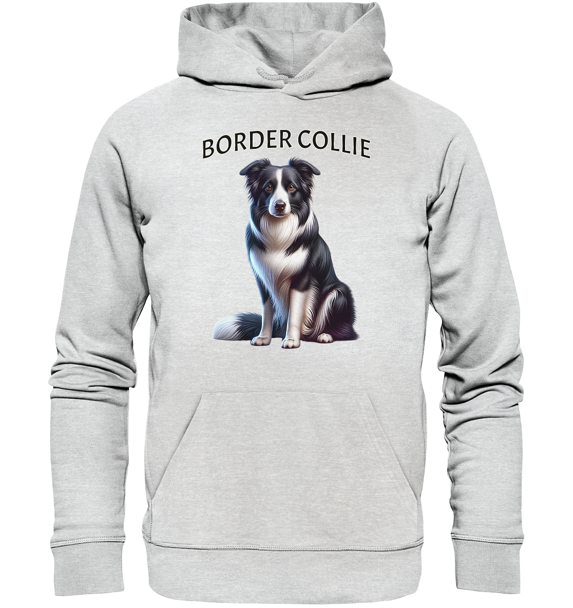 Border Collie, sitzend - Premium Unisex Hoodie