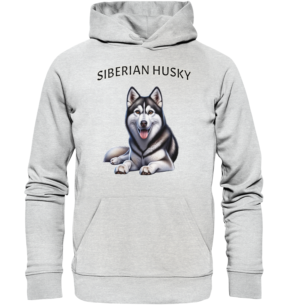 Siberian Husky, liegend - Premium Unisex Hoodie