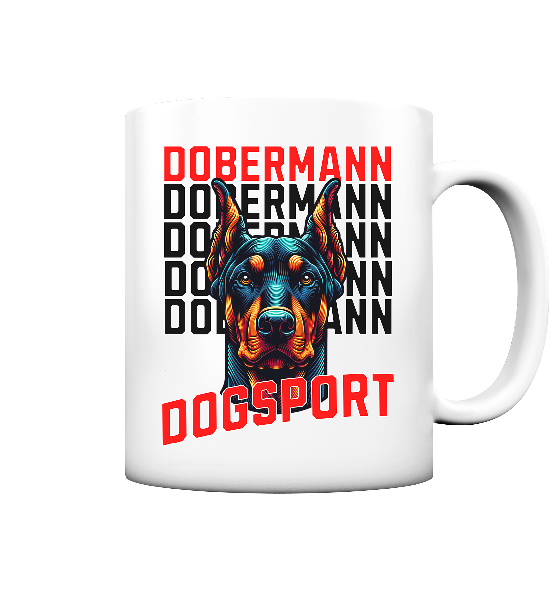 Dobermann Dogsport - Tasse matt