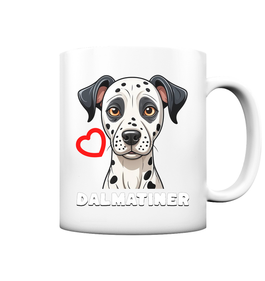 Dalmatiner Herzenshund - Tasse matt