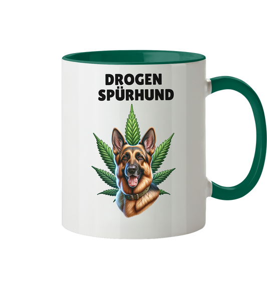 Deutscher Schäferhund Drogen Spürhund - Tasse zweifarbig