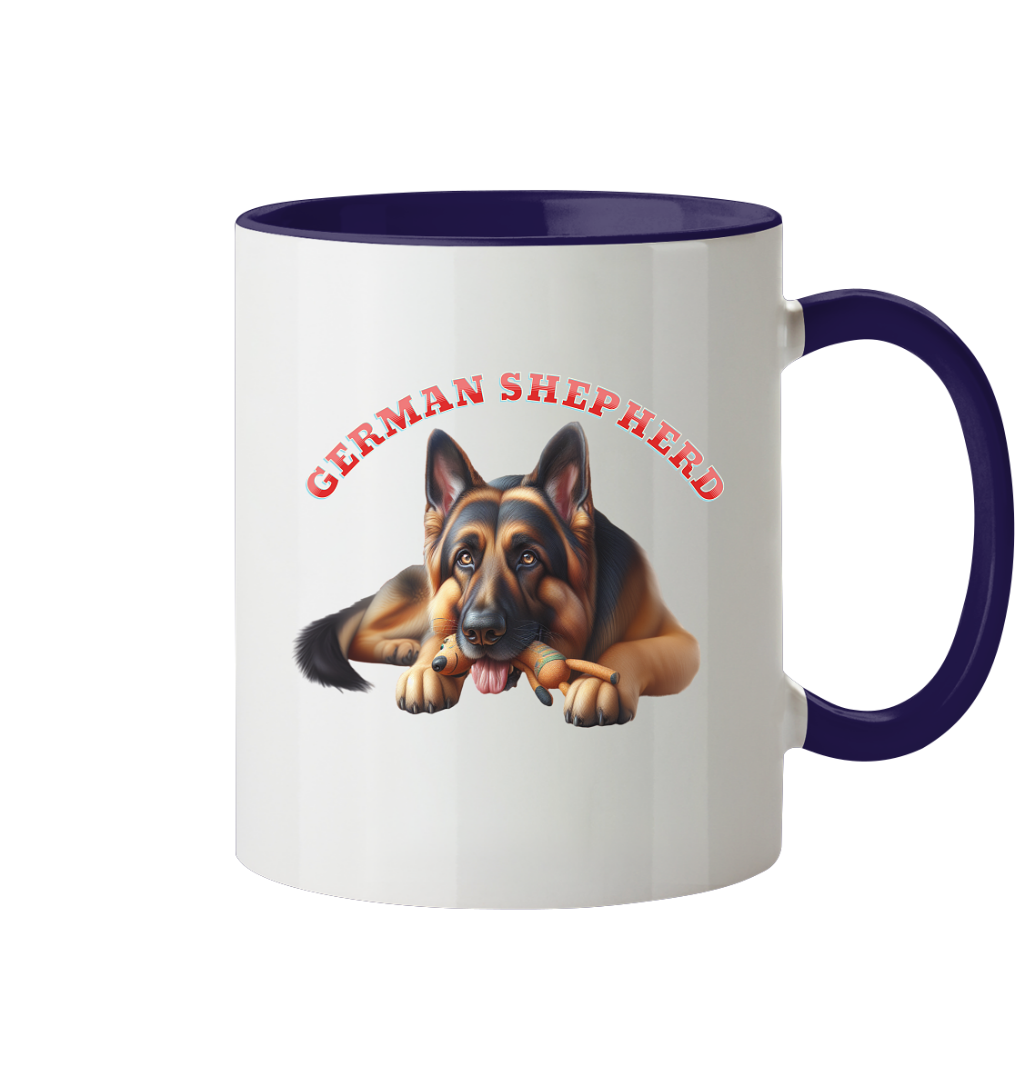 German Shepherd, Deutscher Schäferhund Tasse - Tasse zweifarbig