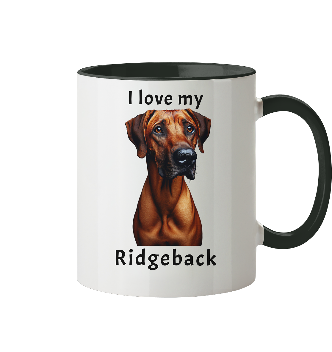 I love my Ridgeback - Tasse zweifarbig