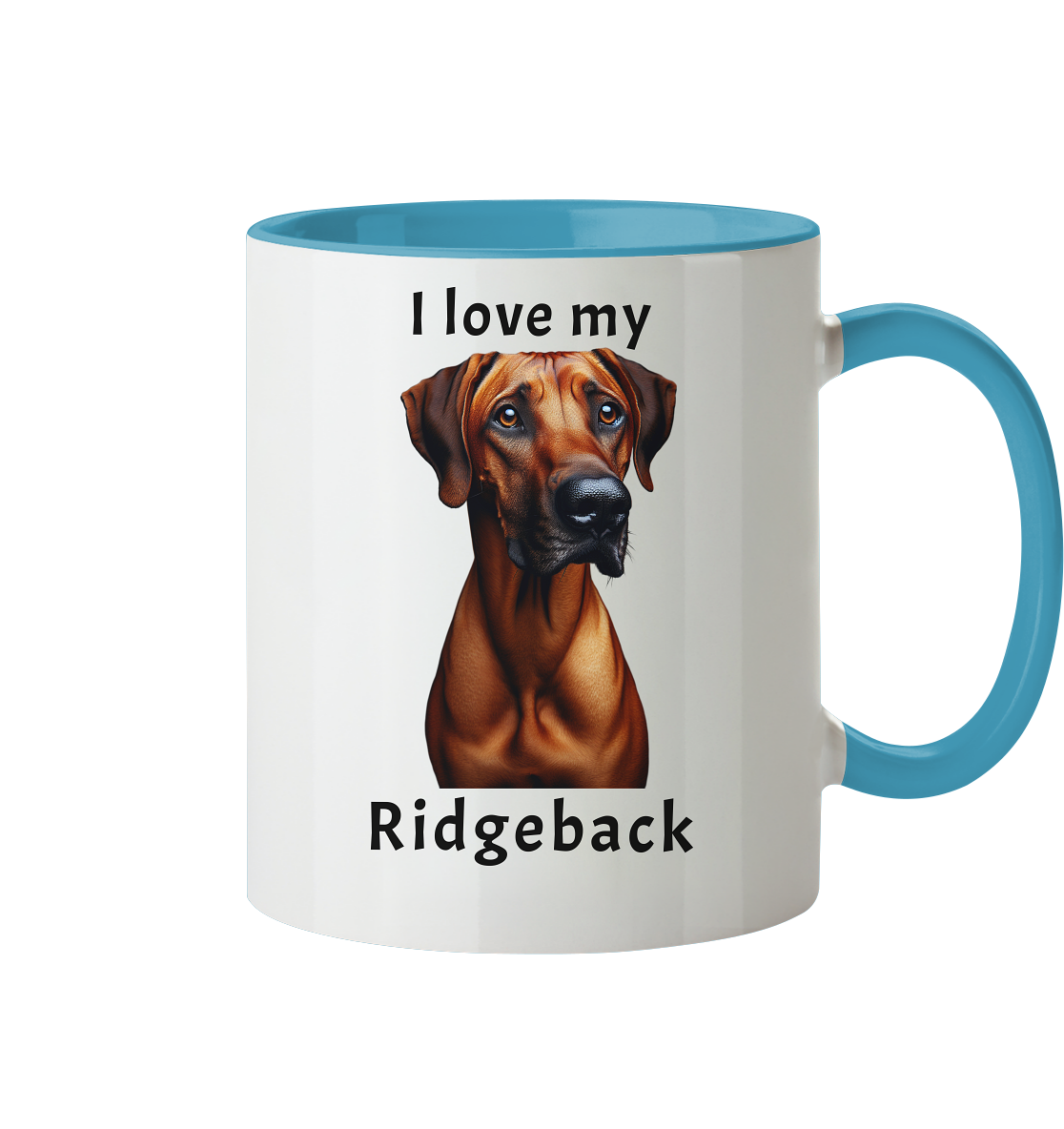 I love my Ridgeback - Tasse zweifarbig