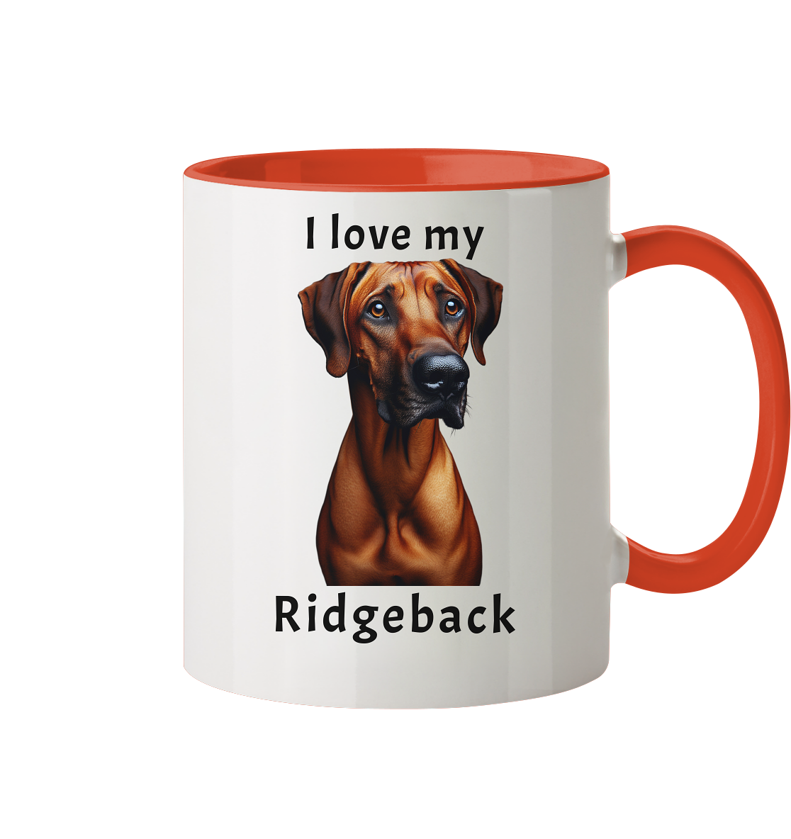 I love my Ridgeback - Tasse zweifarbig