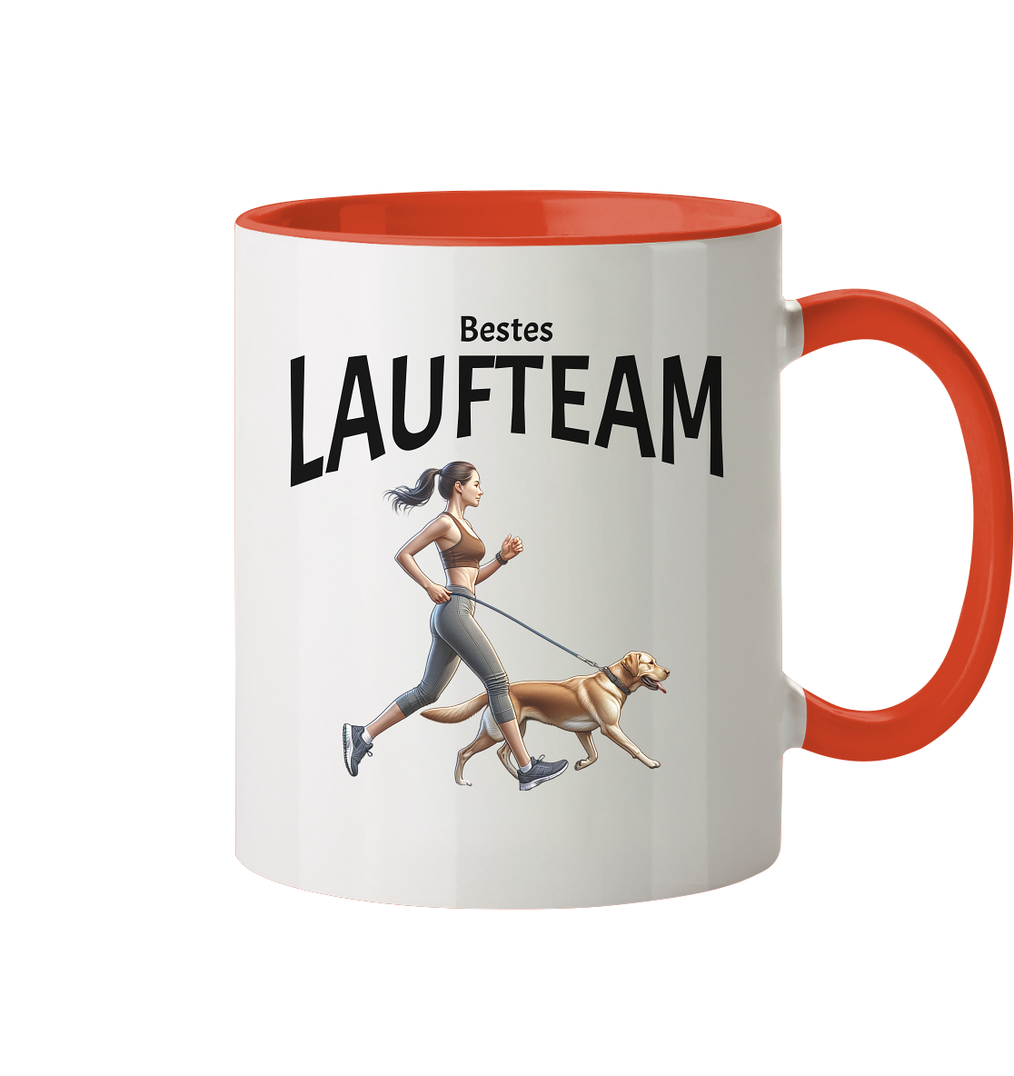 Bestes Laufteam - Tasse zweifarbig