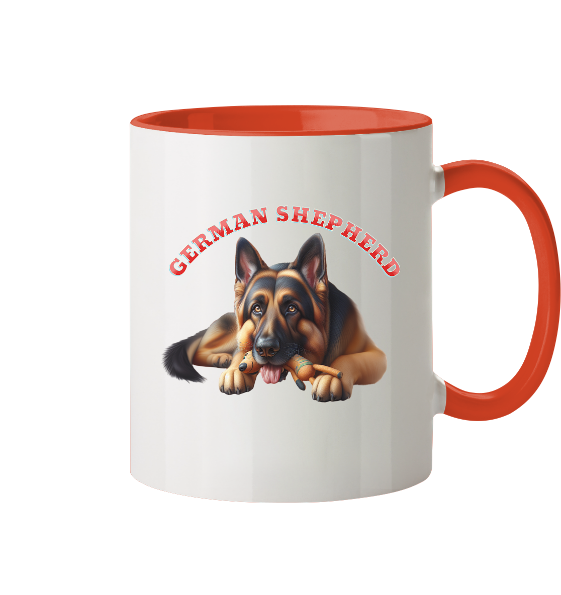 German Shepherd, Deutscher Schäferhund Tasse - Tasse zweifarbig