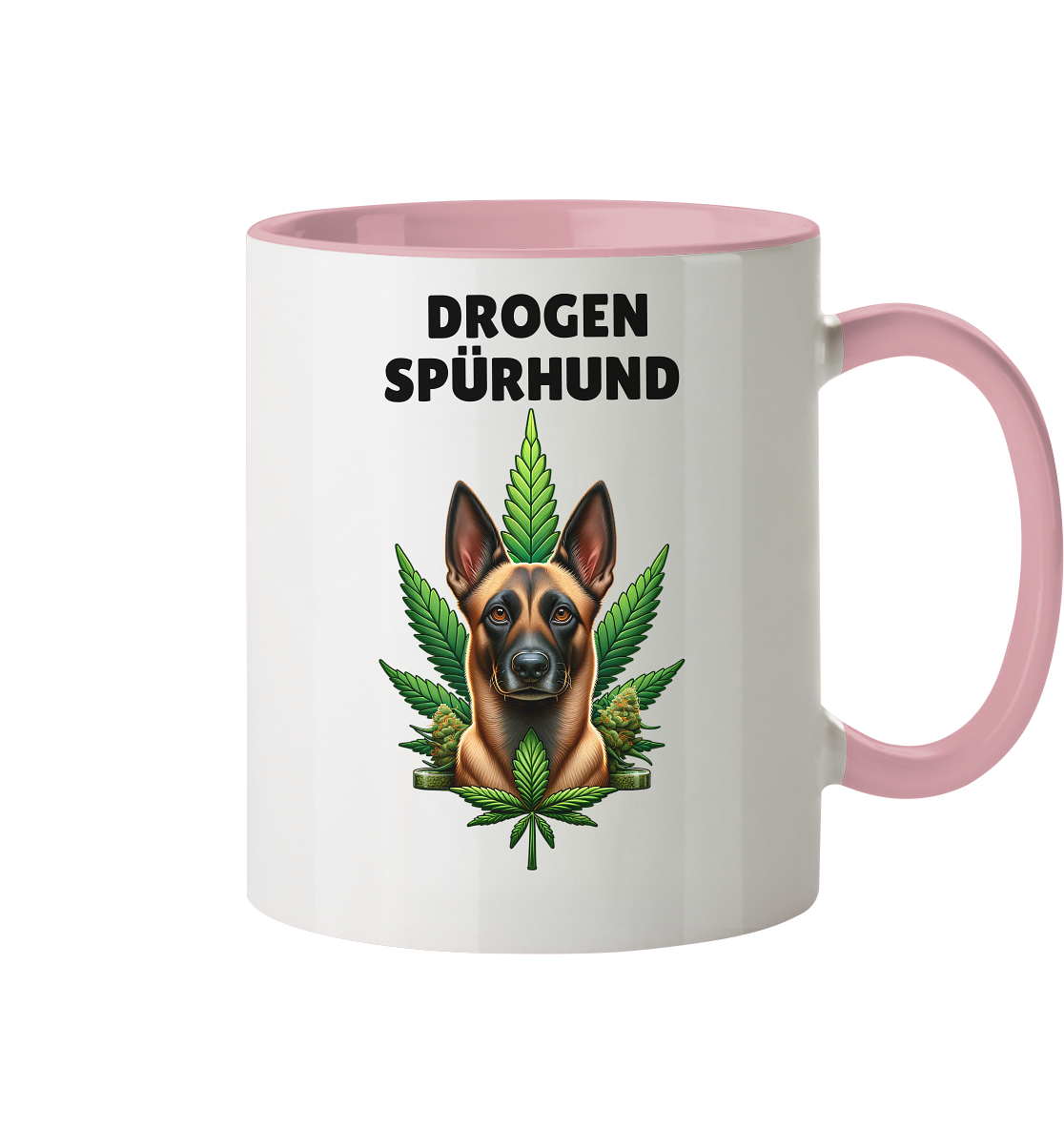 Drogenspürhund Malinois - Tasse zweifarbig