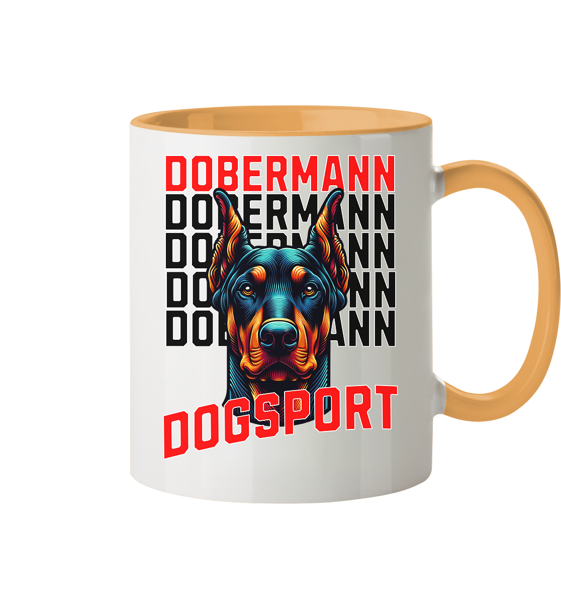 Dobermann Dogsport - Tasse zweifarbig