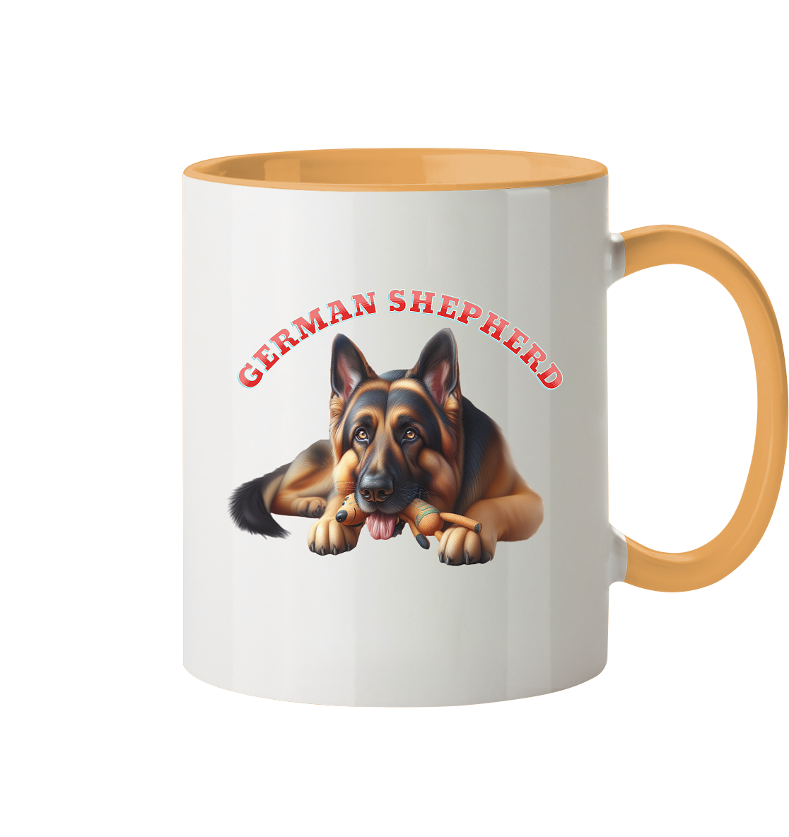 German Shepherd, Deutscher Schäferhund Tasse - Tasse zweifarbig