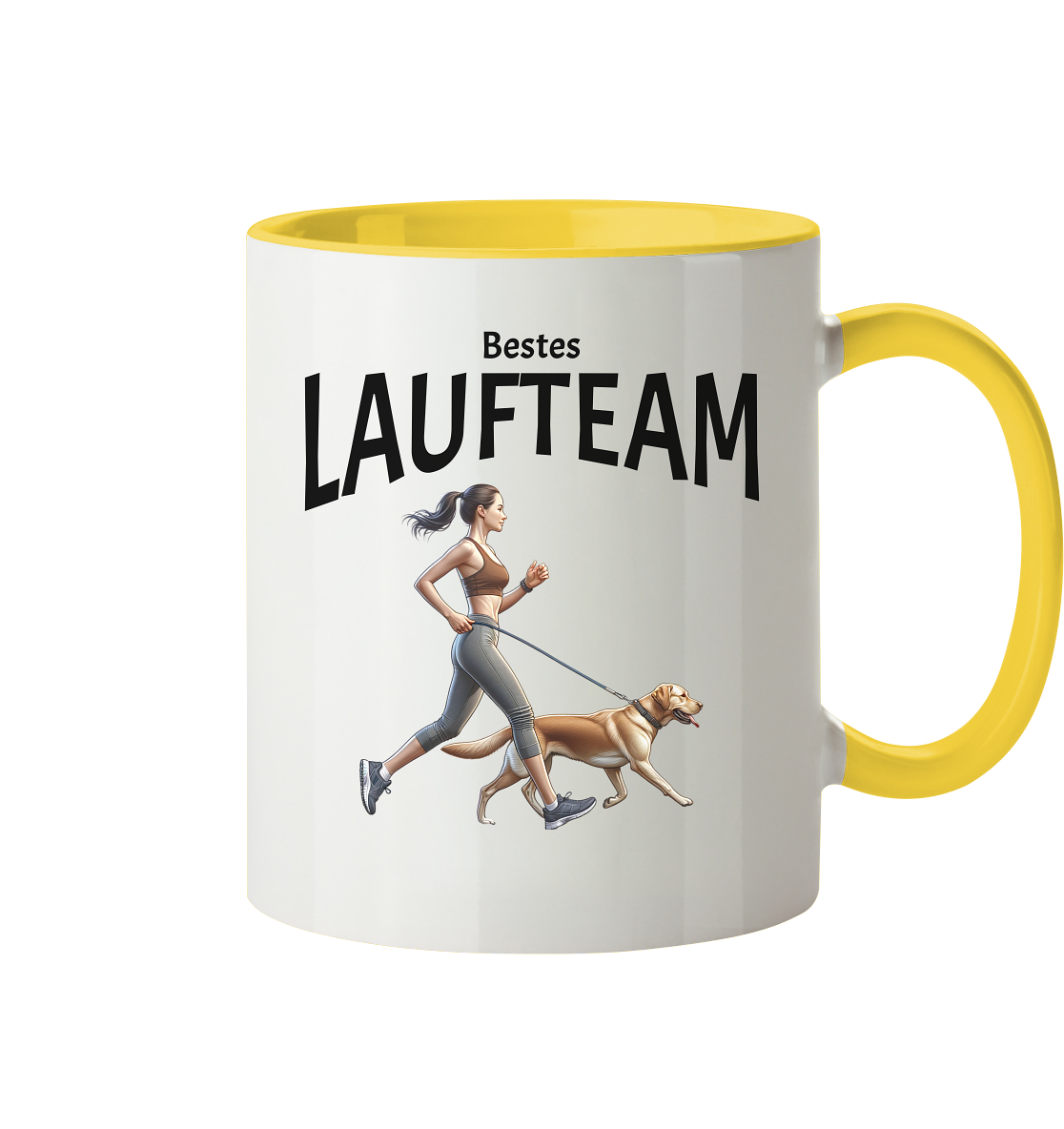 Bestes Laufteam - Tasse zweifarbig