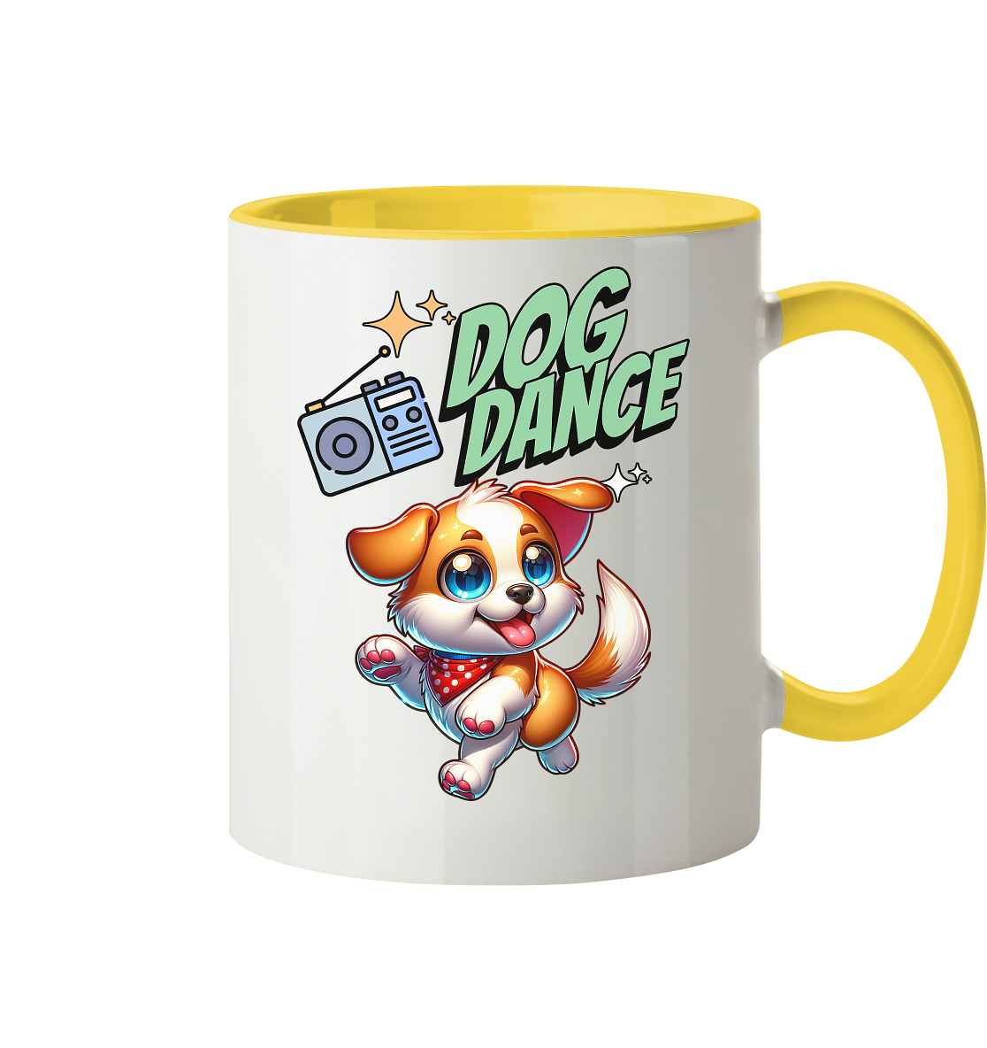 Dog Dance - Tasse zweifarbig